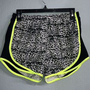 Nike running Women's Zebra Print Shorts with Neon Accents small #737